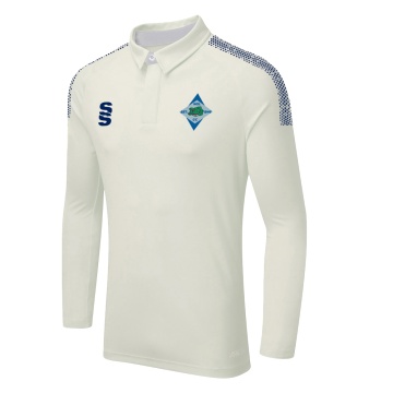 DUAL LONG SLEEVE CRICKET SHIRT (WOMENS)-Ivory